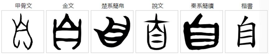 【12】自和它部下那些奇奇怪怪的汉字——趣说部首之自