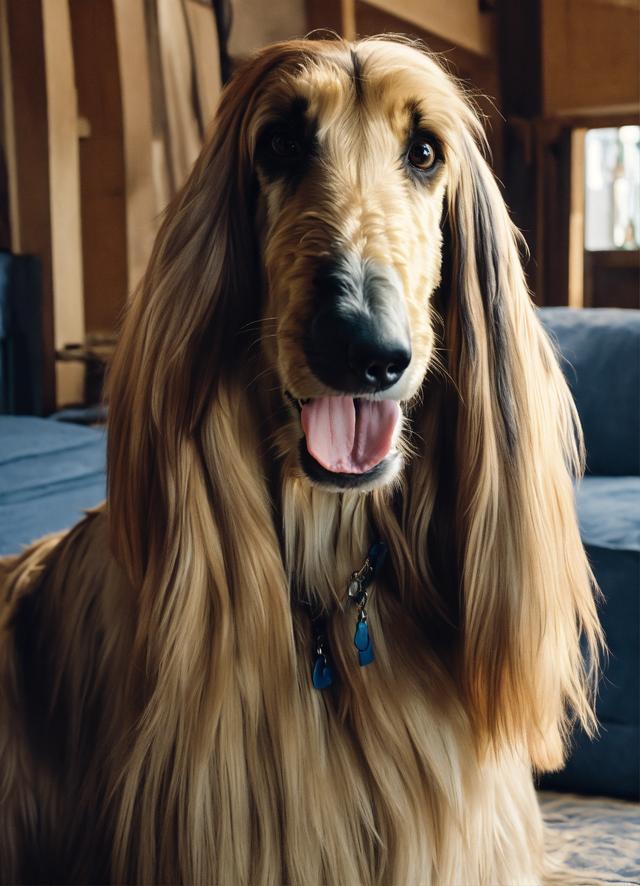 迷人飘逸的阿富汗猎犬——阿富汗猎犬